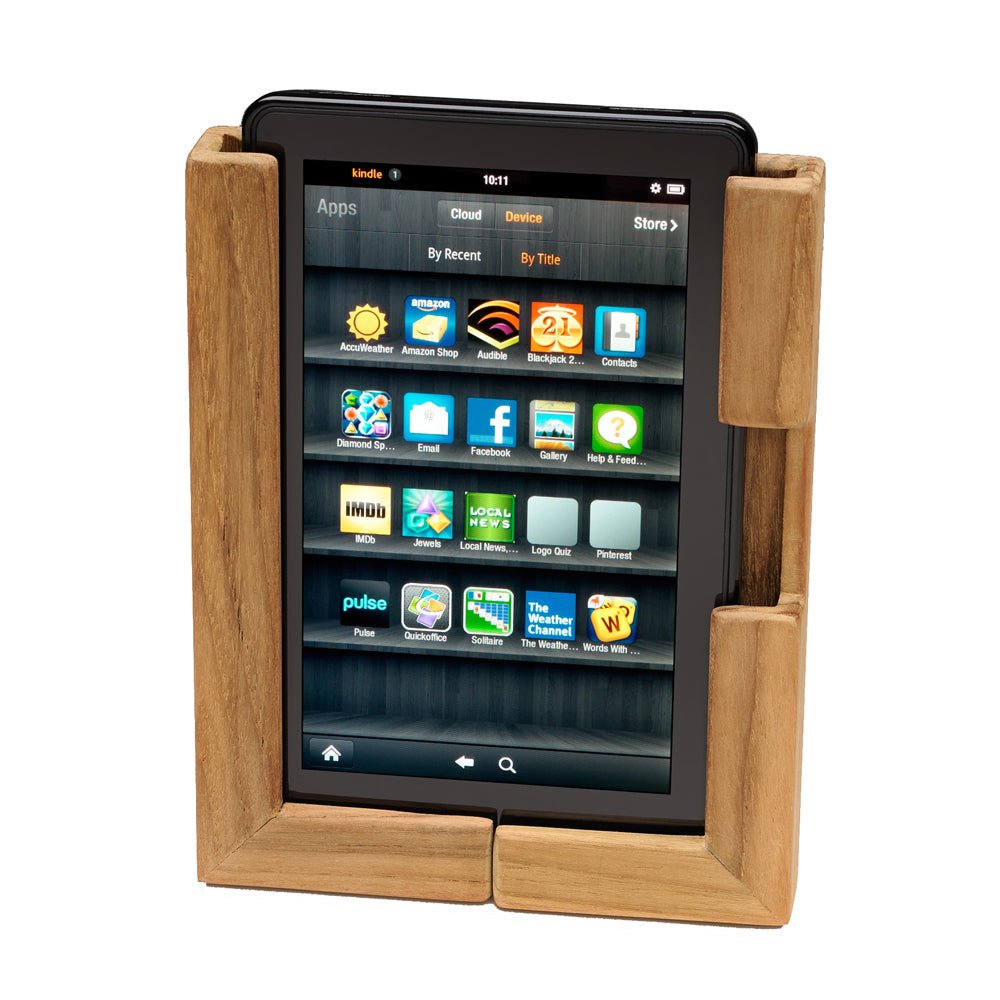 Whitecap Teak Adjustable Tablet Rack - Get Tight Gear