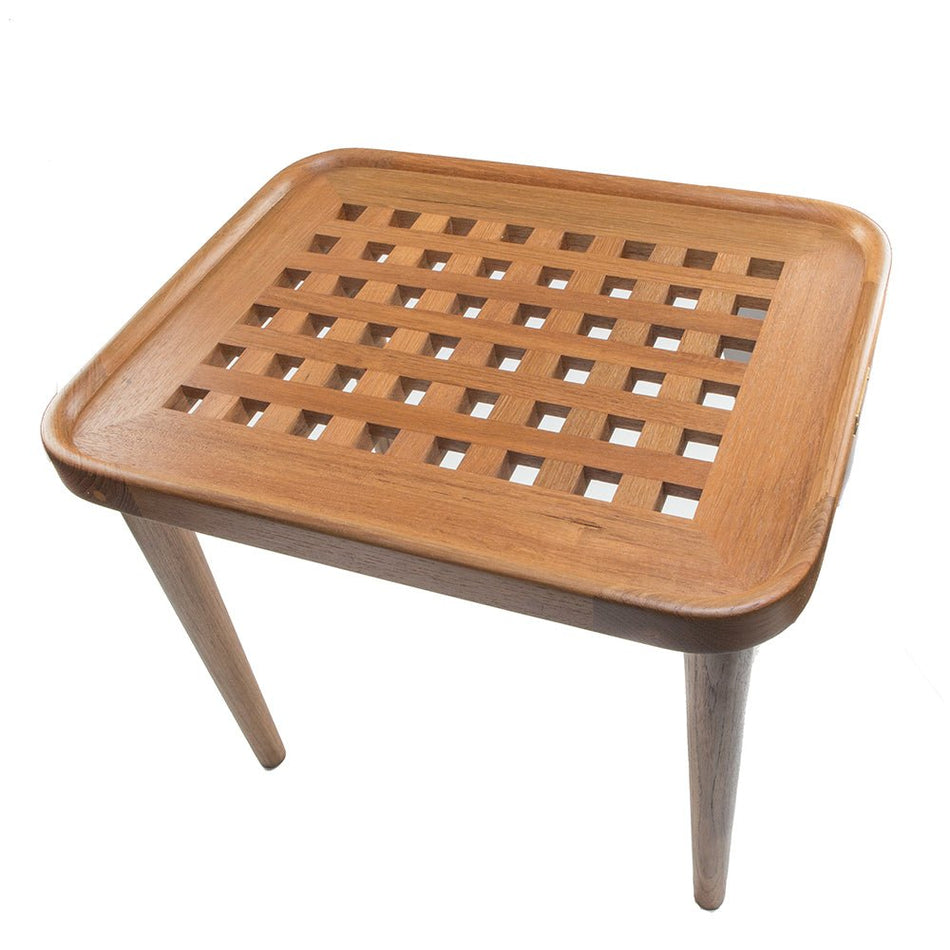 Whitecap Teak Cockpit Grate End Table - Get Tight Gear