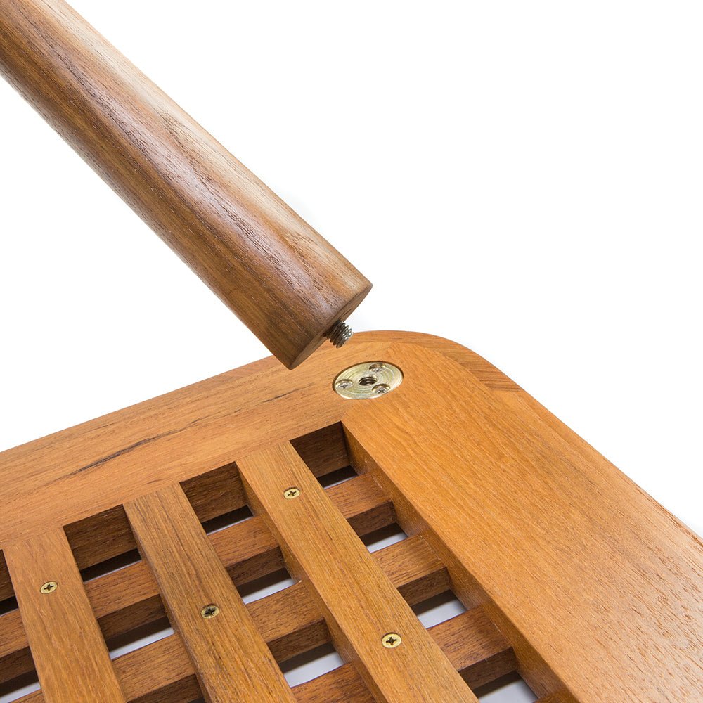 Whitecap Teak Cockpit Grate End Table - Get Tight Gear