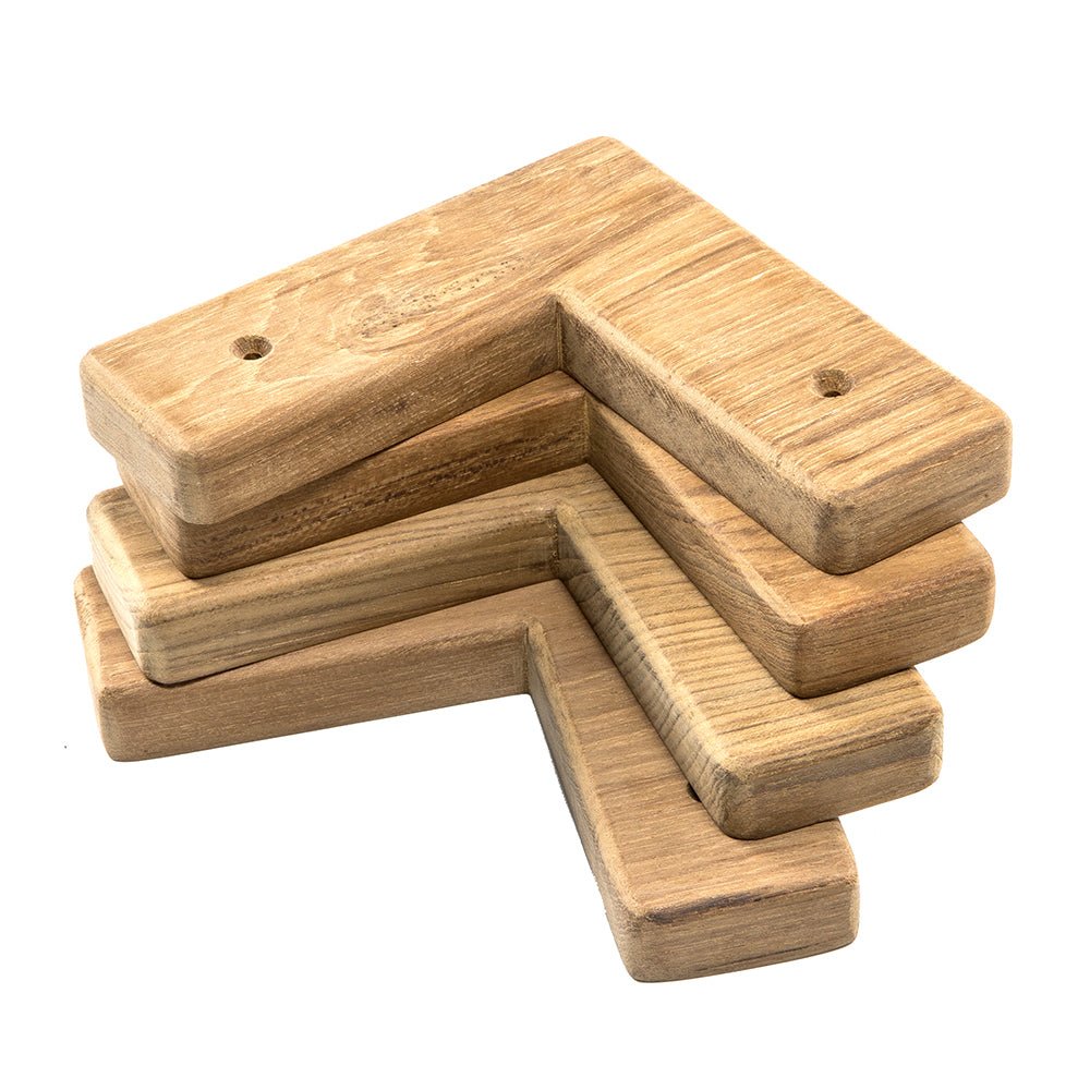 Whitecap Teak Cooler/Box Chocks - 4 Pack - Get Tight Gear