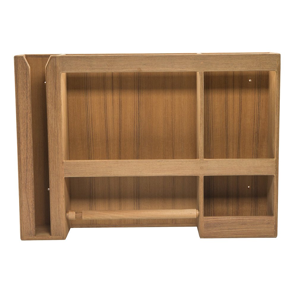 Whitecap Teak Dish/Cup/Paper Towel Rack - Get Tight Gear