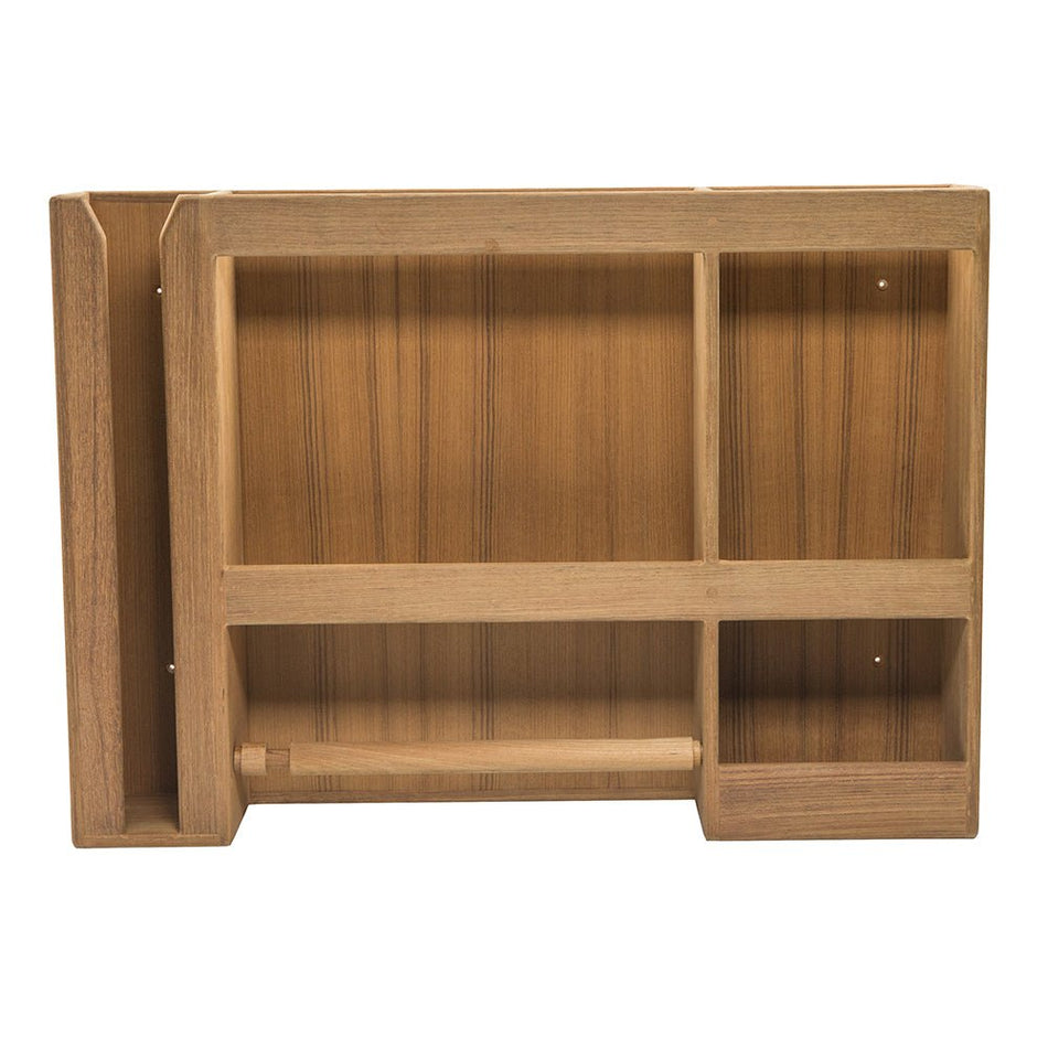 Whitecap Teak Dish/Cup/Paper Towel Rack - Get Tight Gear
