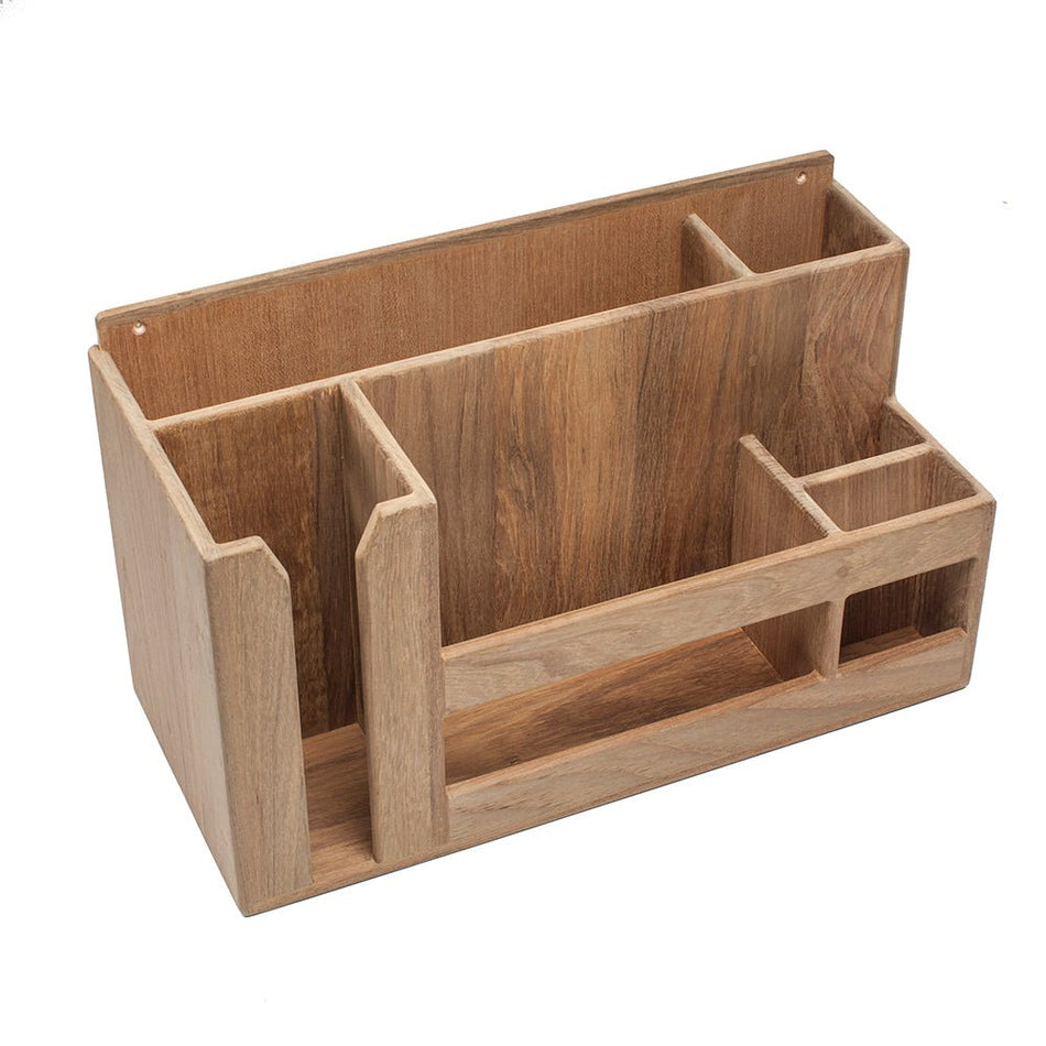 Whitecap Teak Dish/Cup/Utensil Holder - Get Tight Gear
