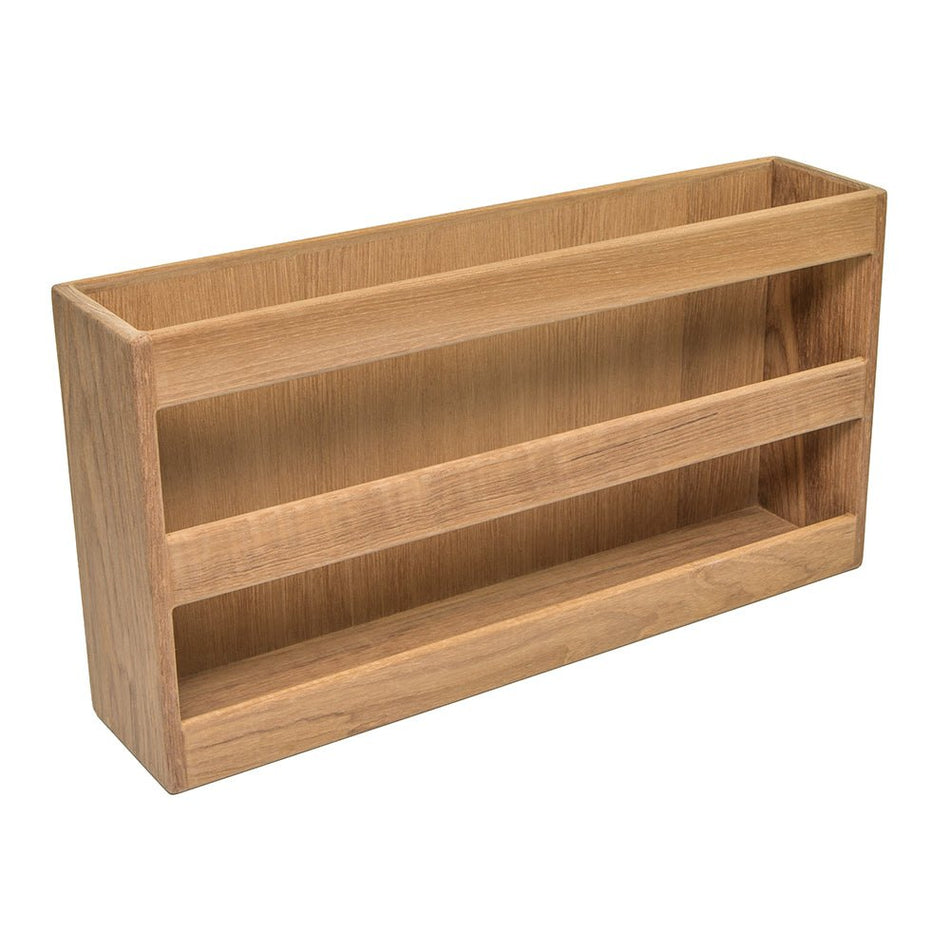 Whitecap Teak Double - Wide Magazine Rack - Get Tight Gear