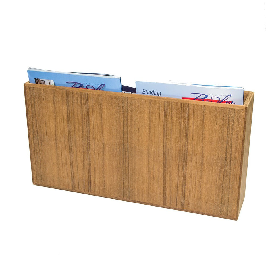 Whitecap Teak Double - Wide Magazine Rack - Get Tight Gear