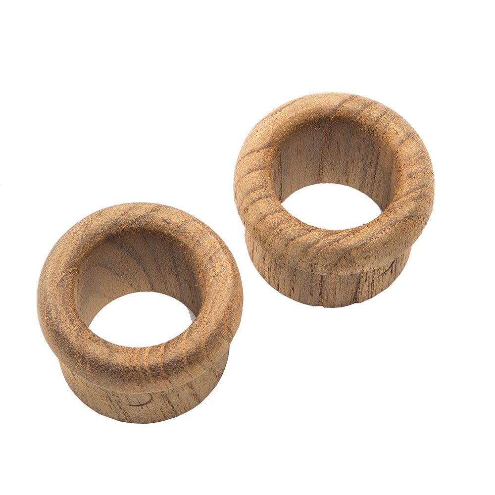 Whitecap Teak Finger Pull - 5/8" Barrel Length - 2 Pack - Get Tight Gear