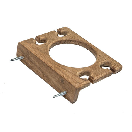 Whitecap Teak Glass & Toothbrush Holder - Get Tight Gear