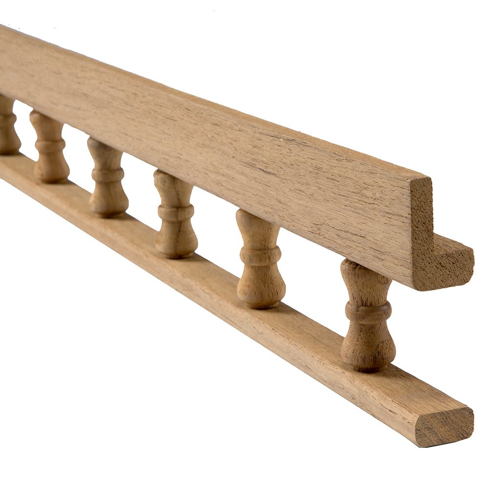 Whitecap Teak L - Type Pin Rail - 5' - Get Tight Gear