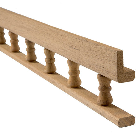 Whitecap Teak L - Type Pin Rail - 5' - Get Tight Gear