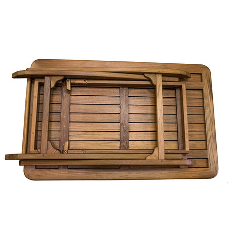 Whitecap Teak Large Adjustable Slat Top Table - Get Tight Gear