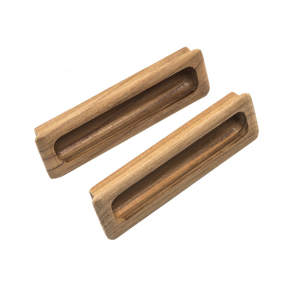Whitecap Teak Large Rectangular Drawer Pull - 4 - 1/2"L - 2 Pack - Get Tight Gear