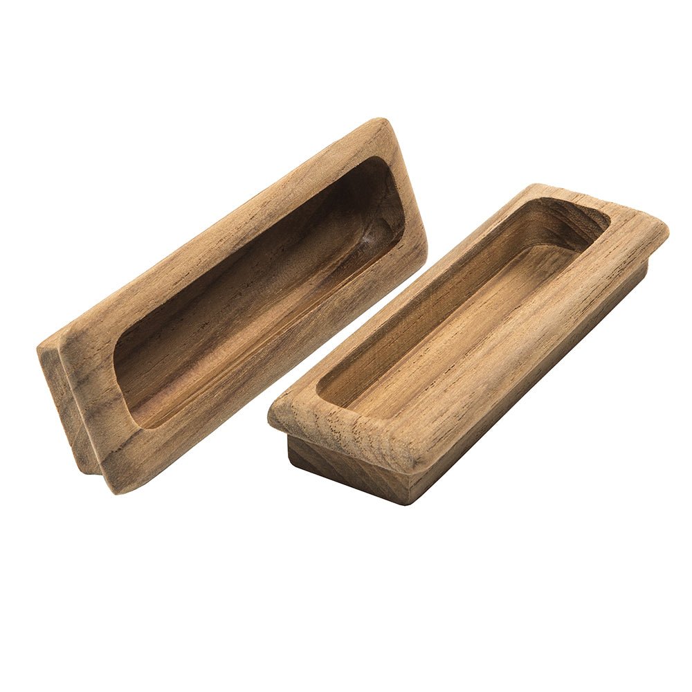 Whitecap Teak Large Rectangular Drawer Pull - 4 - 1/2"L - 2 Pack - Get Tight Gear