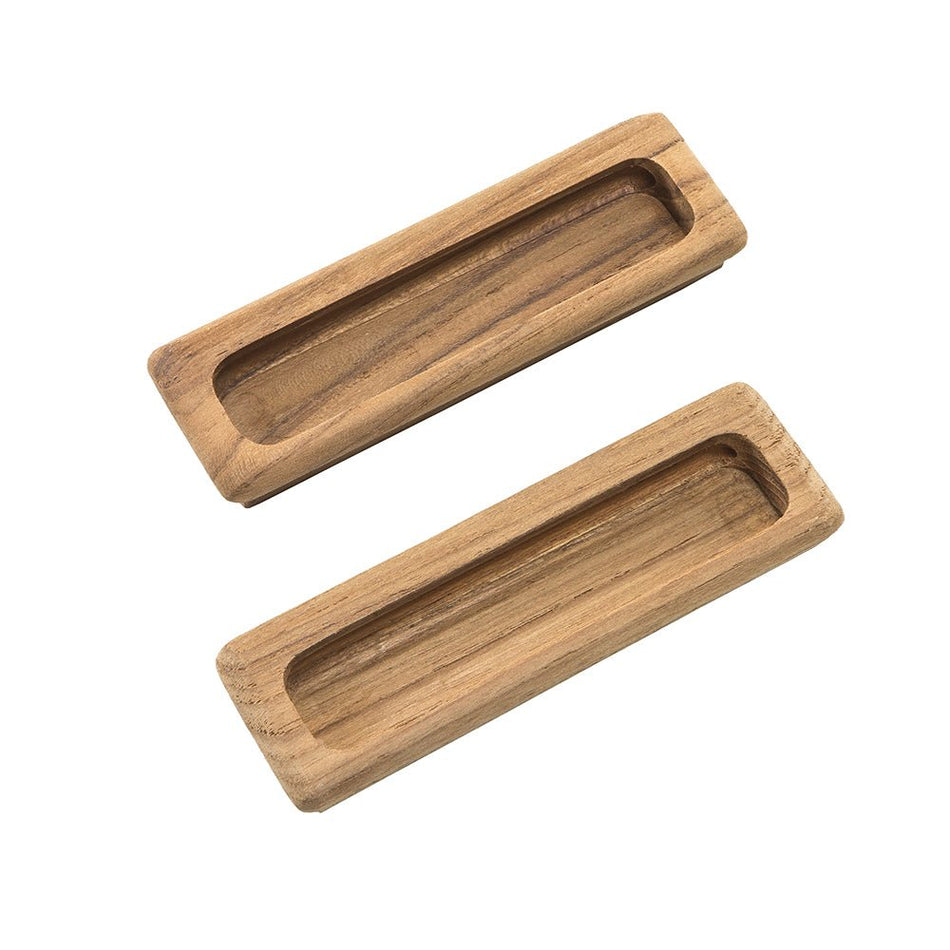 Whitecap Teak Large Rectangular Drawer Pull - 4 - 1/2"L - 2 Pack - Get Tight Gear