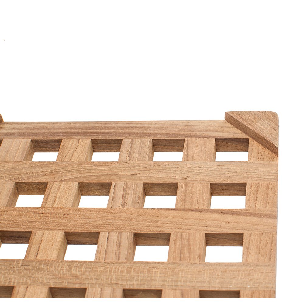 Whitecap Teak Large Square Trivet - 8" - Get Tight Gear