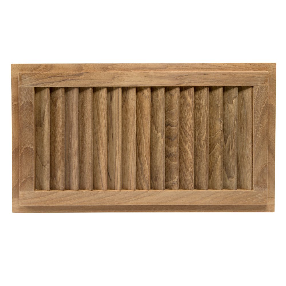 Whitecap Teak Louvered Insert - 16" x 9 - 1/8" x 3/4" - Get Tight Gear
