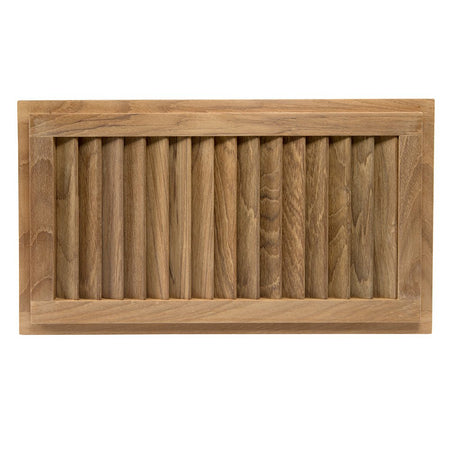 Whitecap Teak Louvered Insert - 16" x 9 - 1/8" x 3/4" - Get Tight Gear
