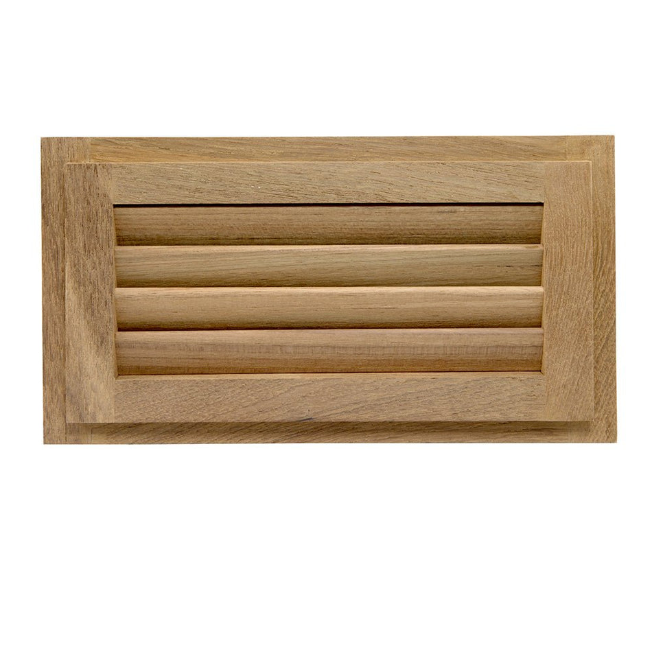 Whitecap Teak Louvered Insert - 6 - 3/8" x 11 - 3/16" x 3/4" - Get Tight Gear