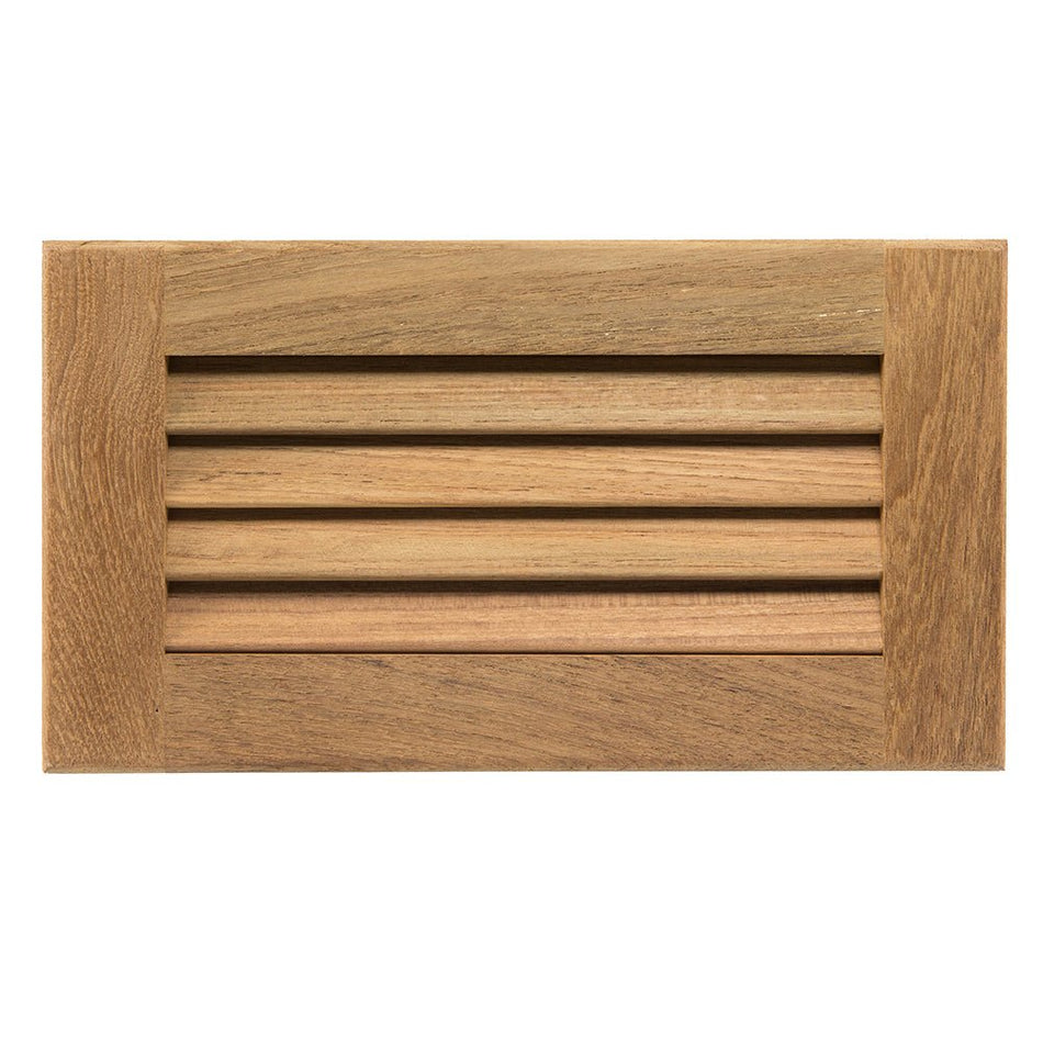 Whitecap Teak Louvered Insert - 6 - 3/8" x 11 - 3/16" x 3/4" - Get Tight Gear