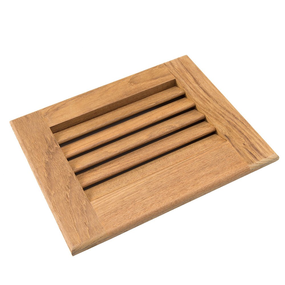 Whitecap Teak Louvered Insert - 7 - 1/2" x 9 - 1/8" x 3/4" - Get Tight Gear