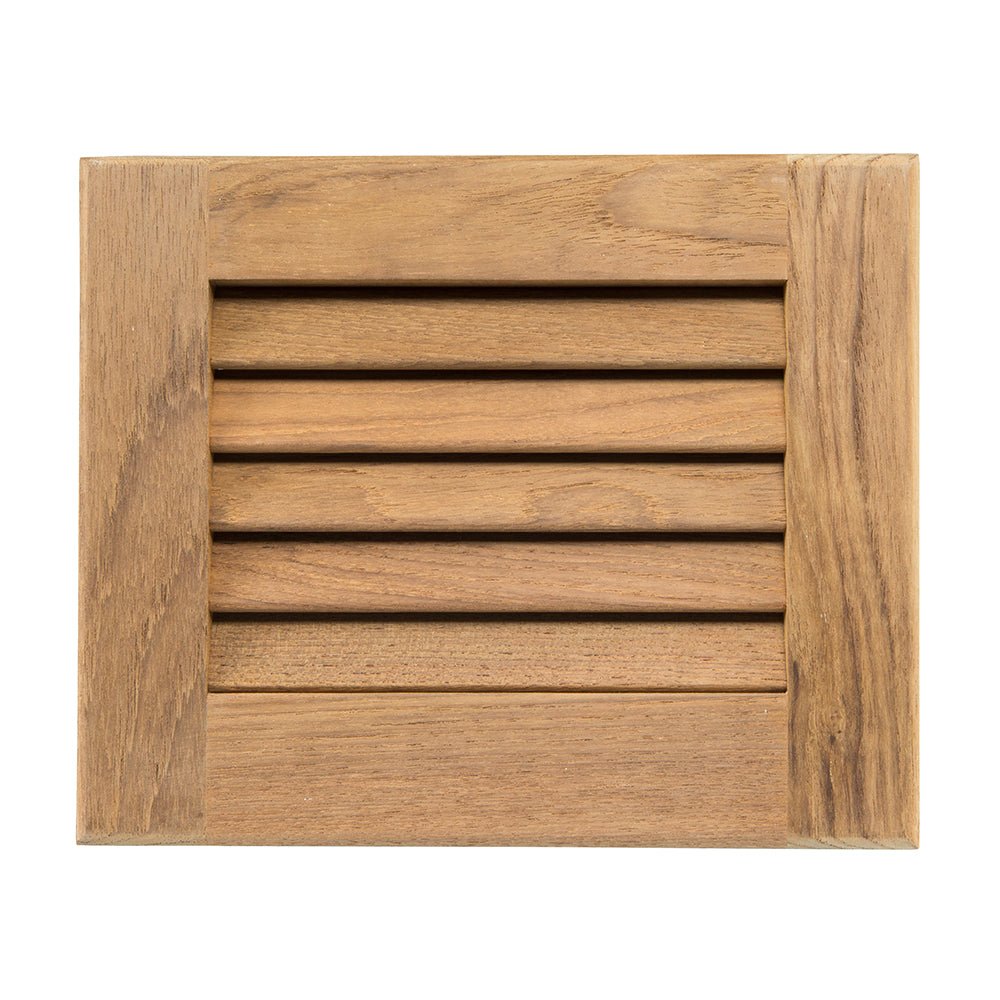 Whitecap Teak Louvered Insert - 7 - 1/2" x 9 - 1/8" x 3/4" - Get Tight Gear