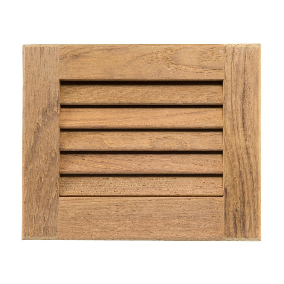 Whitecap Teak Louvered Insert - 7 - 1/2" x 9 - 1/8" x 3/4" - Get Tight Gear