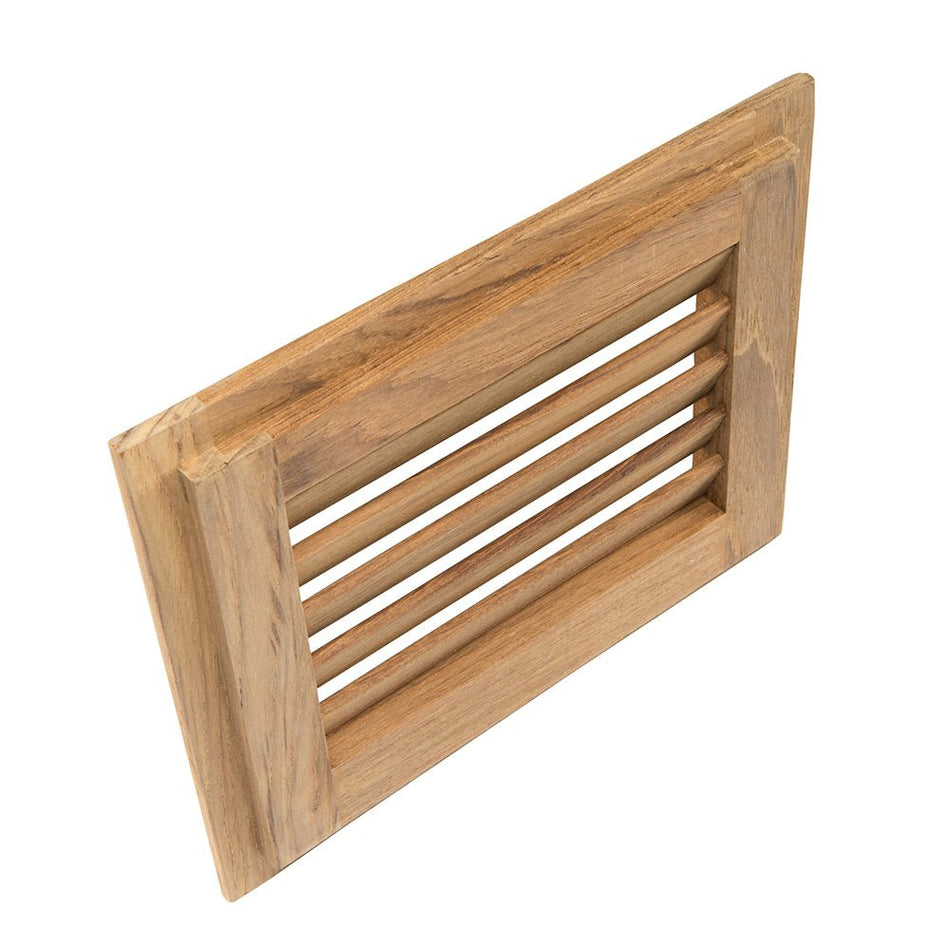 Whitecap Teak Louvered Insert - 7 - 1/2" x 9 - 1/8" x 3/4" - Get Tight Gear