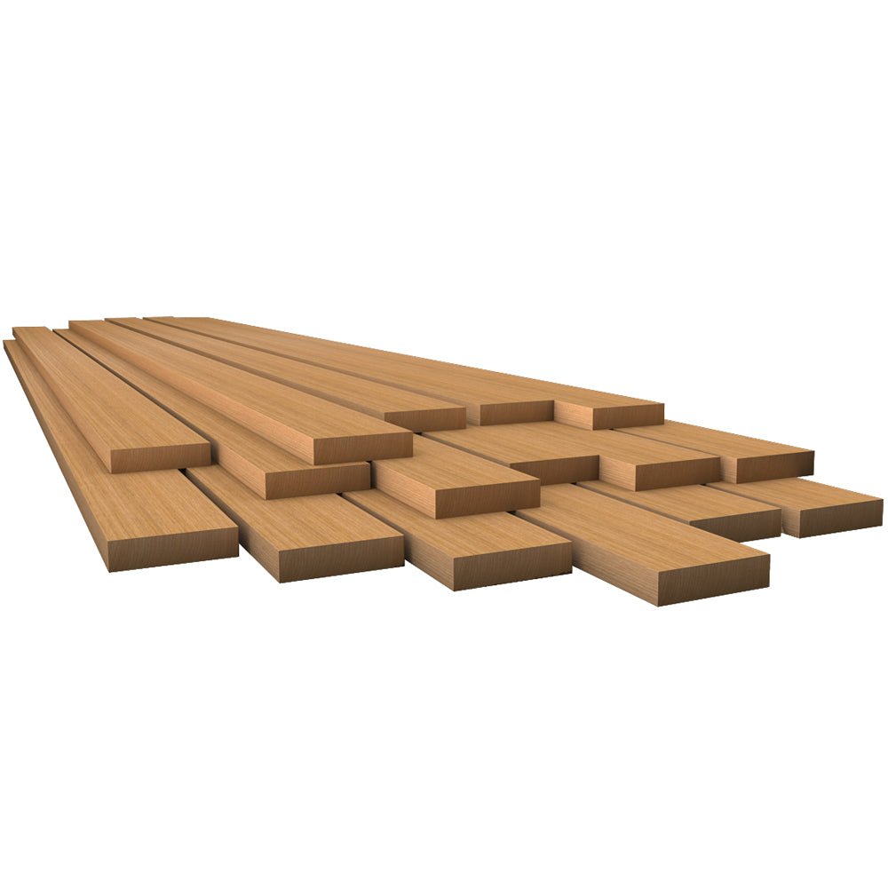 Whitecap Teak Lumber - 1/2" x 1 - 3/4" x 36" - Get Tight Gear
