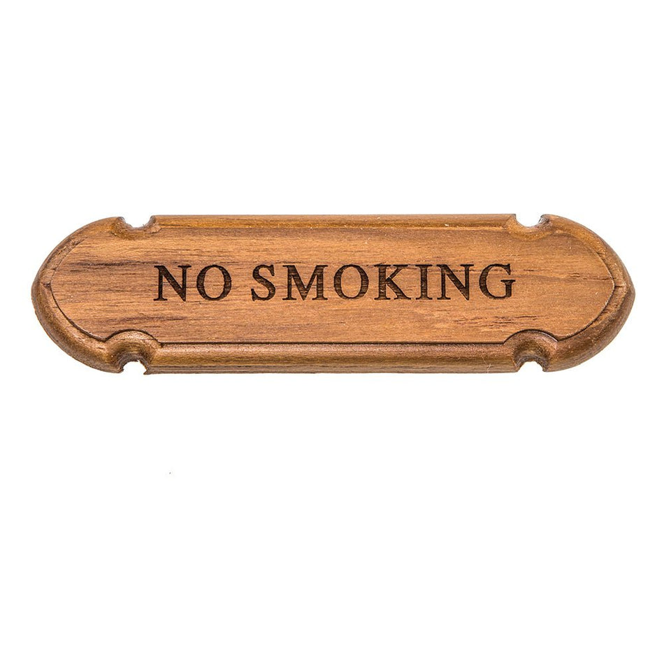 Whitecap Teak "No Smoking" Name Plate - Get Tight Gear