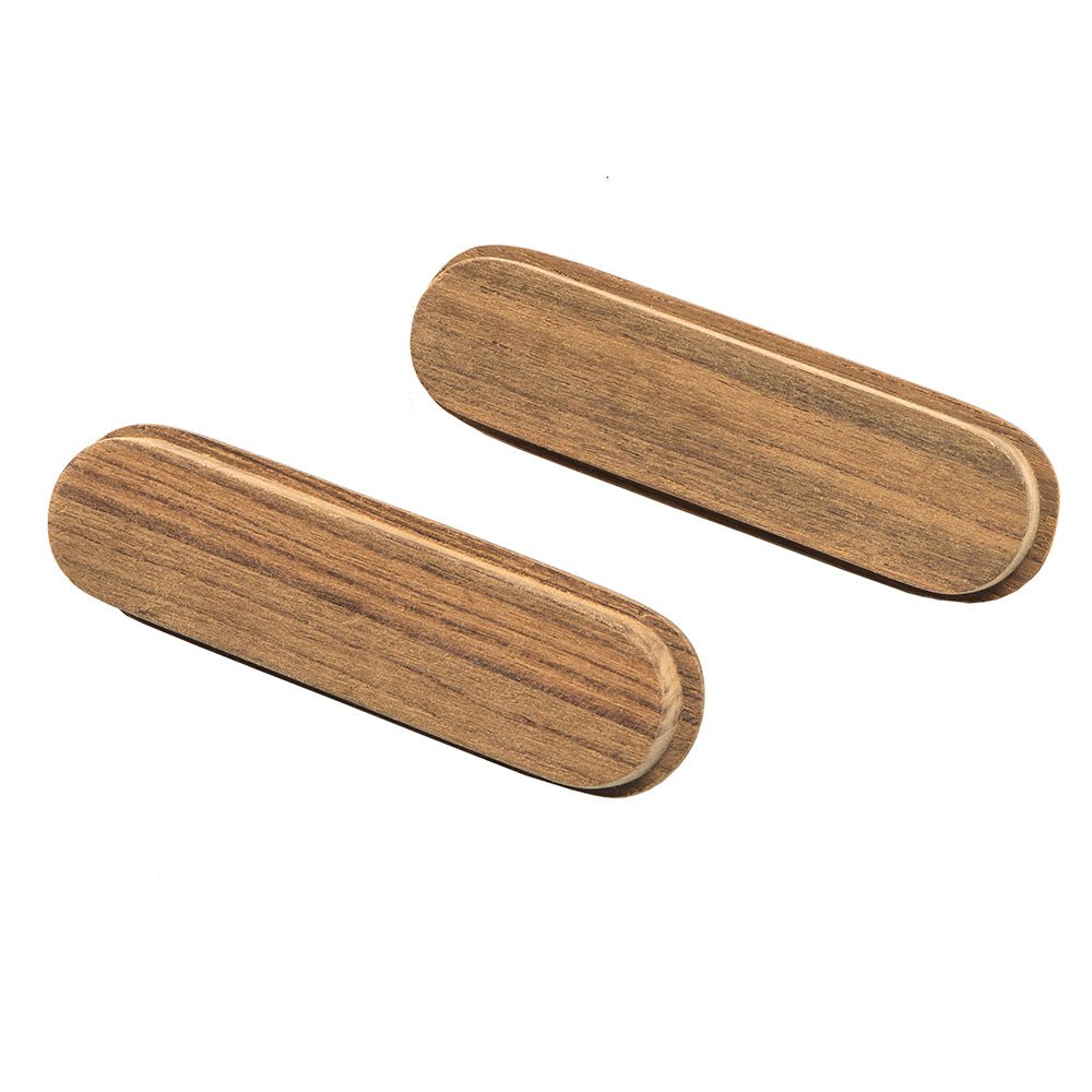 Whitecap Teak Oblong Drawer Pull - 4 - 1/16"L - 2 Pack - Get Tight Gear