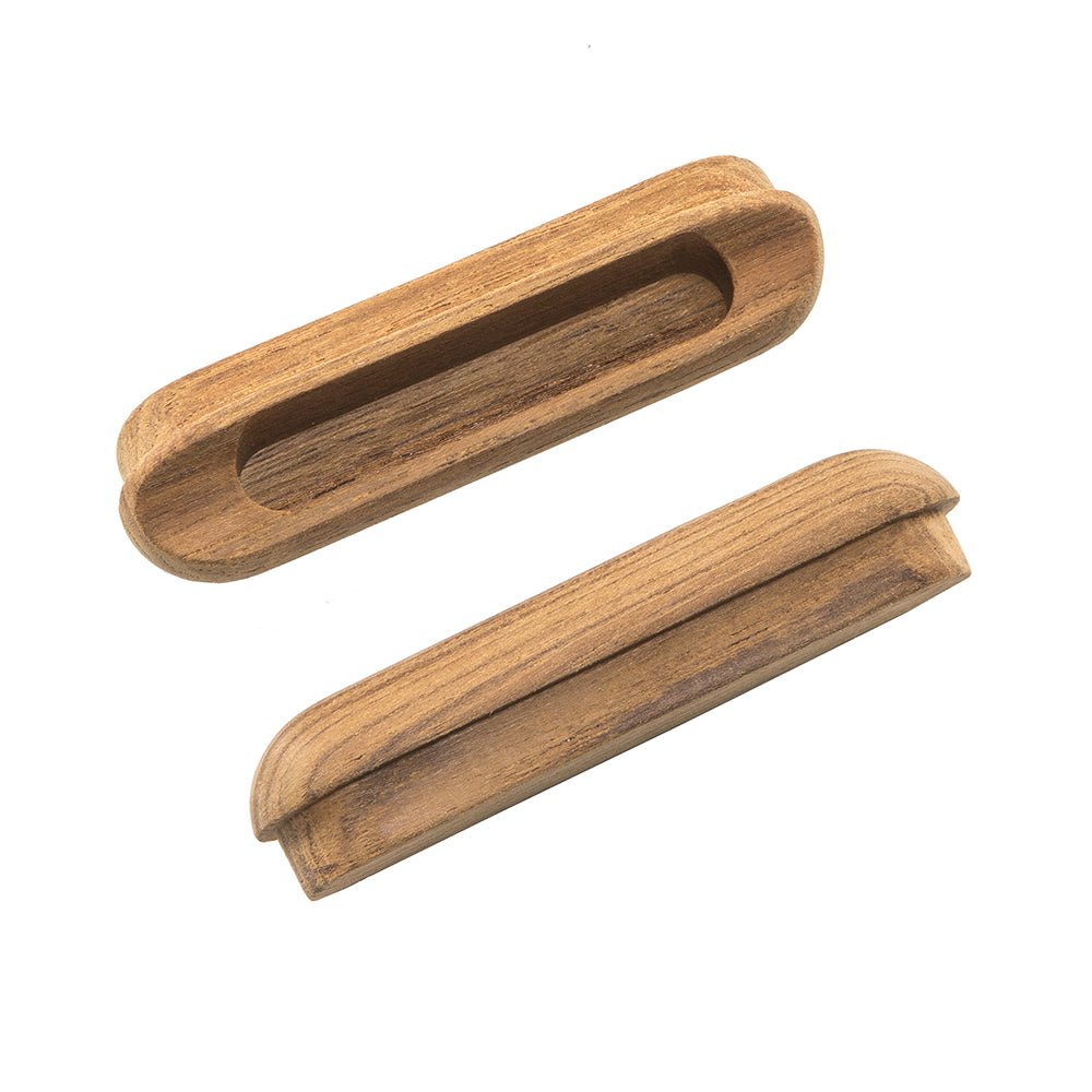 Whitecap Teak Oblong Drawer Pull - 4 - 1/16"L - 2 Pack - Get Tight Gear