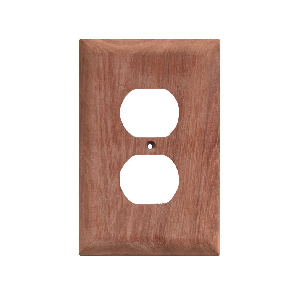 Whitecap Teak Outlet Cover/Receptacle Plate - Get Tight Gear