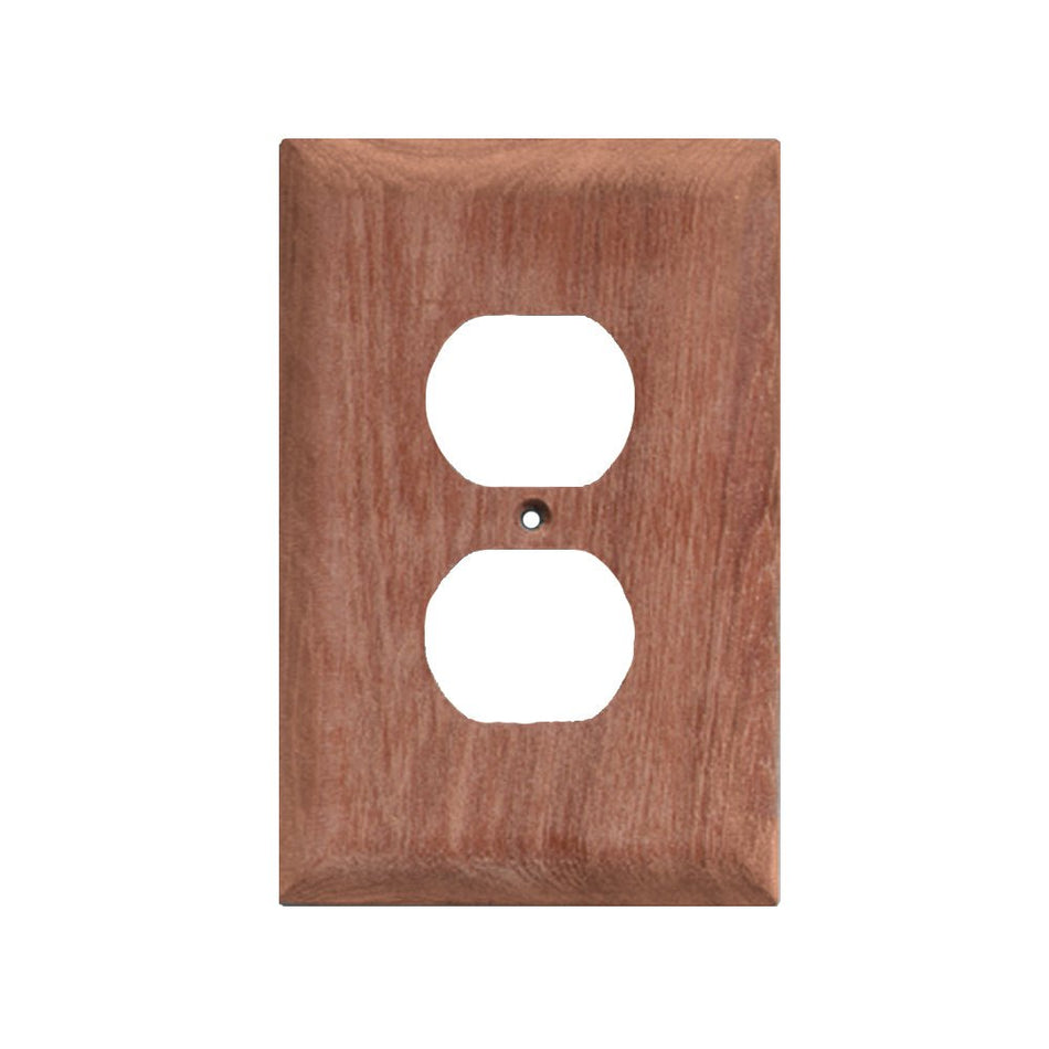 Whitecap Teak Outlet Cover/Receptacle Plate - Get Tight Gear