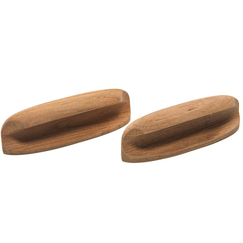 Whitecap Teak Oval Drawer Pull - 4"L - 2 Pack - Get Tight Gear