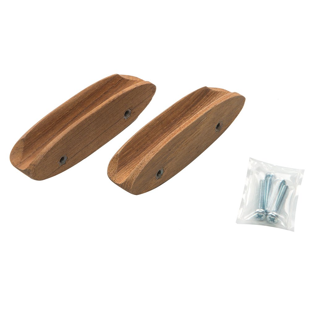 Whitecap Teak Oval Drawer Pull - 4"L - 2 Pack - Get Tight Gear