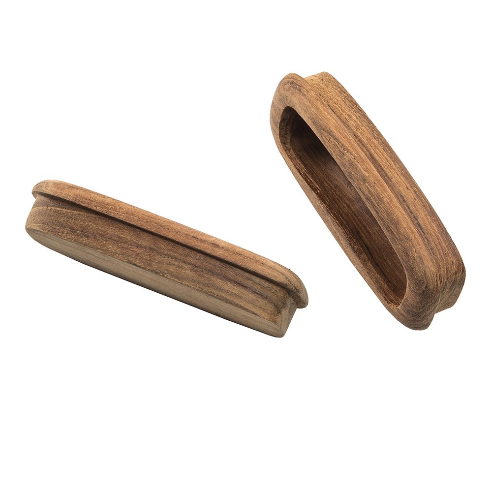 Whitecap Teak Rectangular Drawer Pull - 3 - 1/4"L - 2 Pack - Get Tight Gear