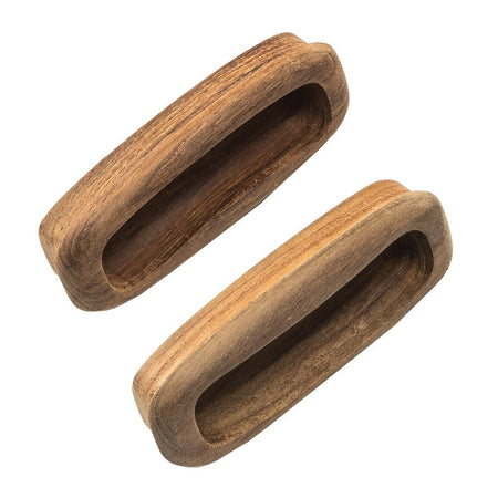 Whitecap Teak Rectangular Drawer Pull - 3 - 1/4"L - 2 Pack - Get Tight Gear