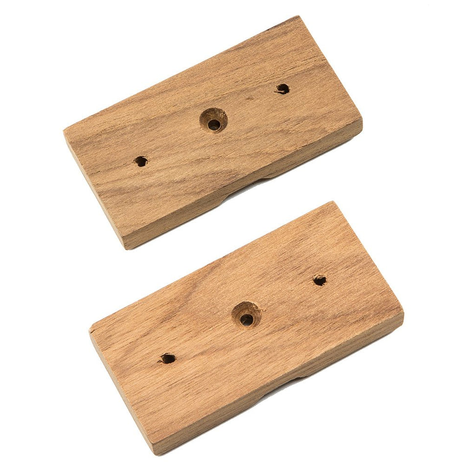 Whitecap Teak Rod Storage Rack Mounting Brackets - Pair - Get Tight Gear