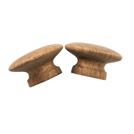 Whitecap Teak Round Drawer Knob - 2" - 2 Pack - Get Tight Gear