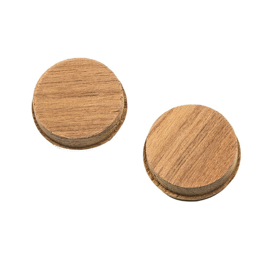 Whitecap Teak Round Drawer Pull - 1 - 3/8" Round - 2 Pack - Get Tight Gear