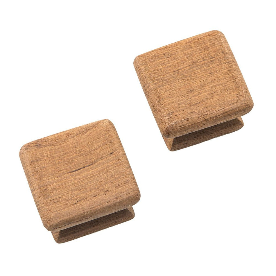 Whitecap Teak Square Drawer Knob - 1 - 1/8" - 2 Pack - Get Tight Gear