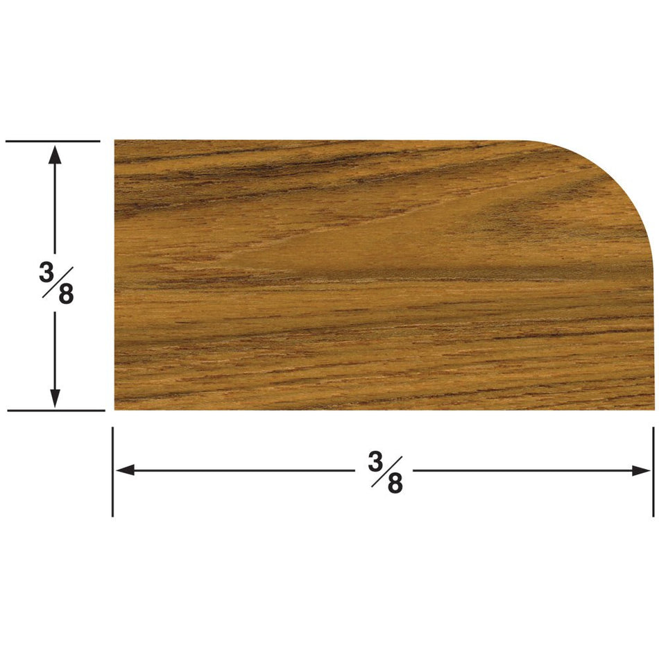 Whitecap Teak Stop Molding Small - 5' - Get Tight Gear