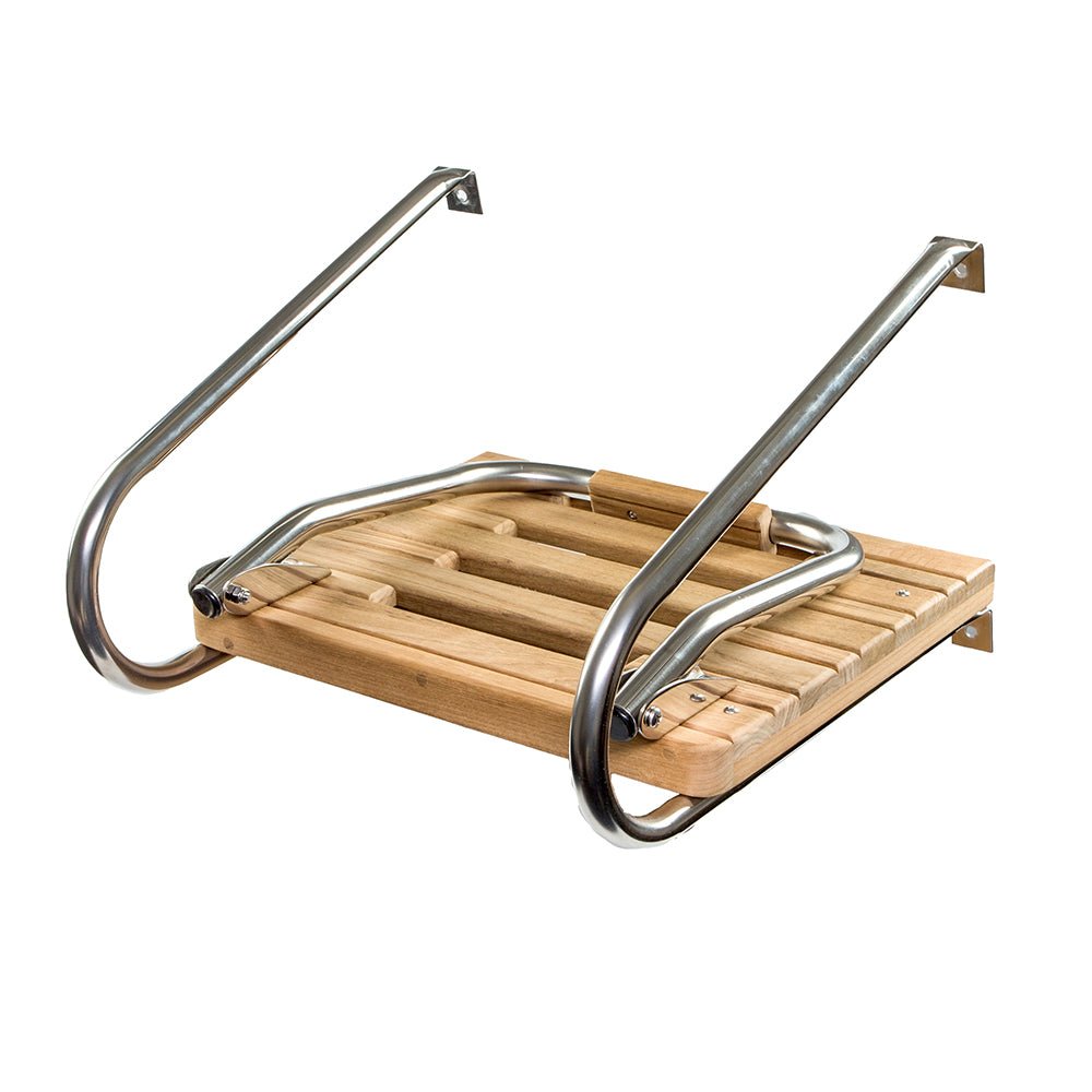 Whitecap Teak Swim Platform w/Ladder f/Inboard/Outboard Motors - Get Tight Gear