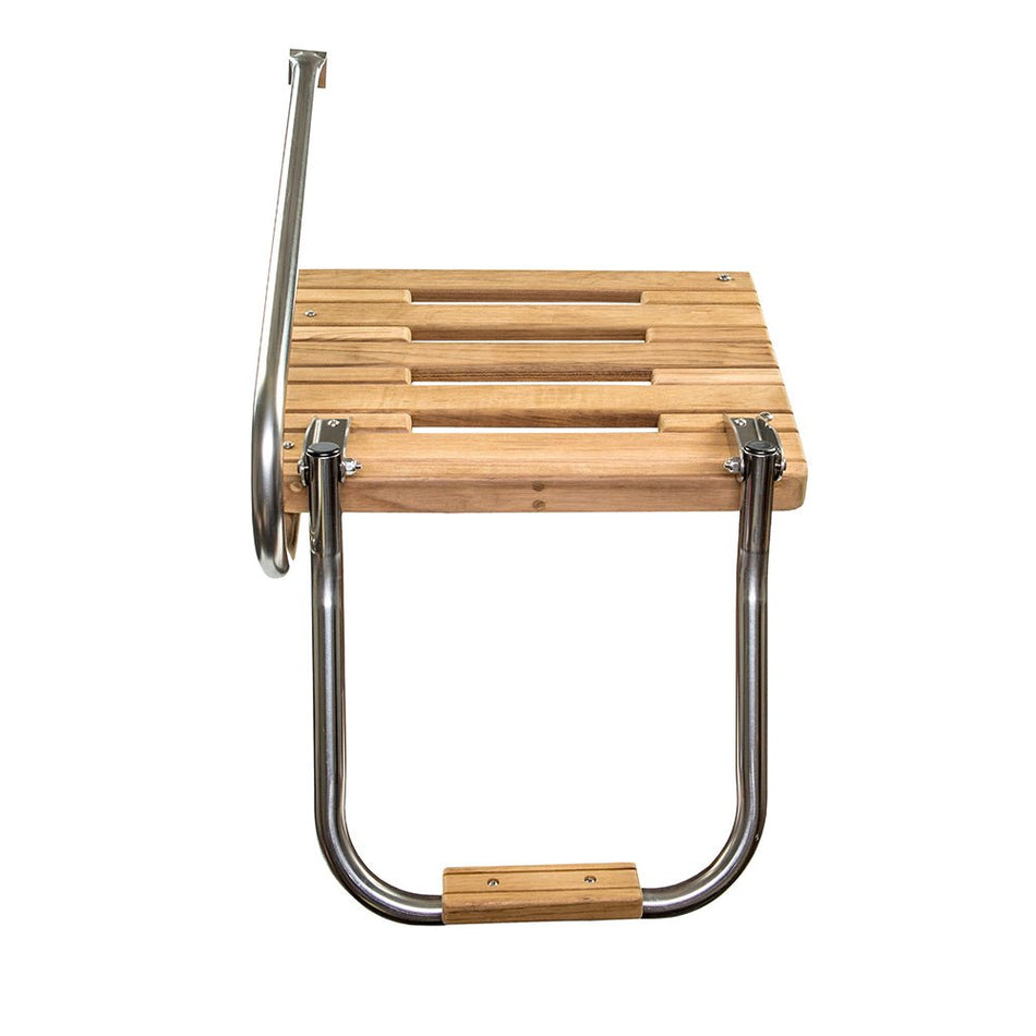 Whitecap Teak Swim Platform w/Ladder f/Outboard Motors - Get Tight Gear