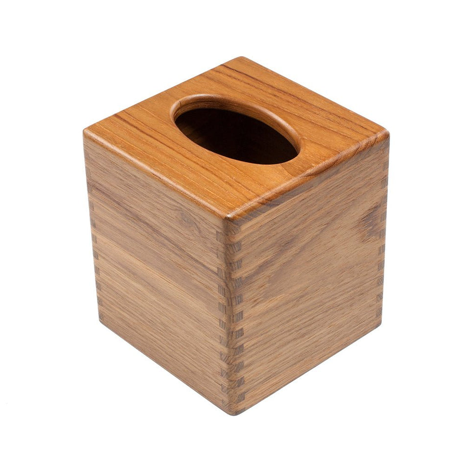 Whitecap Teak Tissue Box Holder - Get Tight Gear