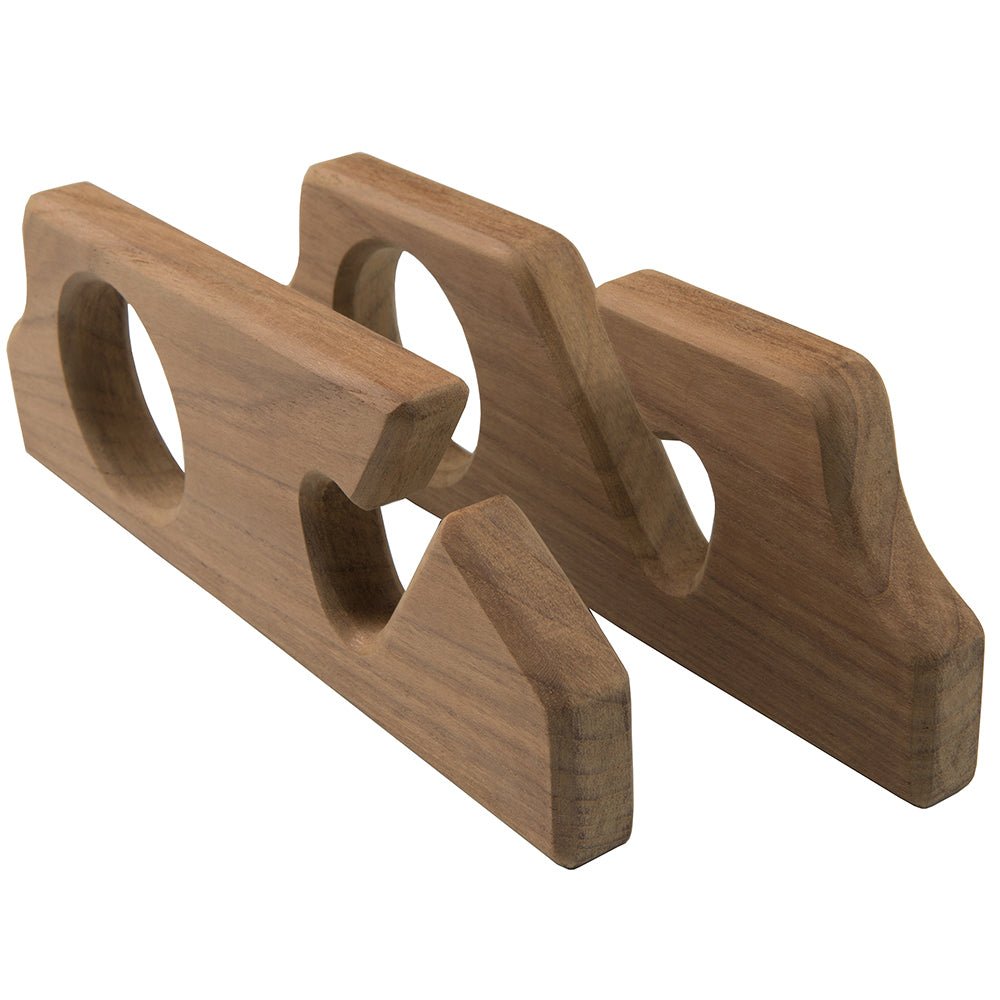 Whitecap Teak Two - Rod Storage Rack - Pair - Get Tight Gear