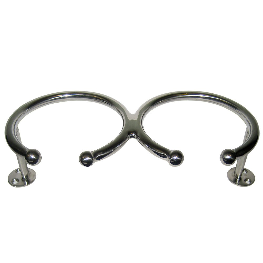 Whitecap Top Mount Ring SS Cup Holder - 2 - Drink - Base Mount - Get Tight Gear