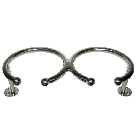 Whitecap Top Mount Ring SS Cup Holder - 2 - Drink - Base Mount - Get Tight Gear