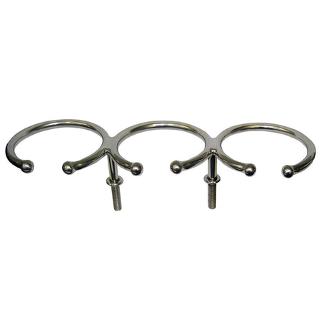 Whitecap Top Mount Ring SS Cup Holder - 3 - Drink - Stud Mount - Get Tight Gear