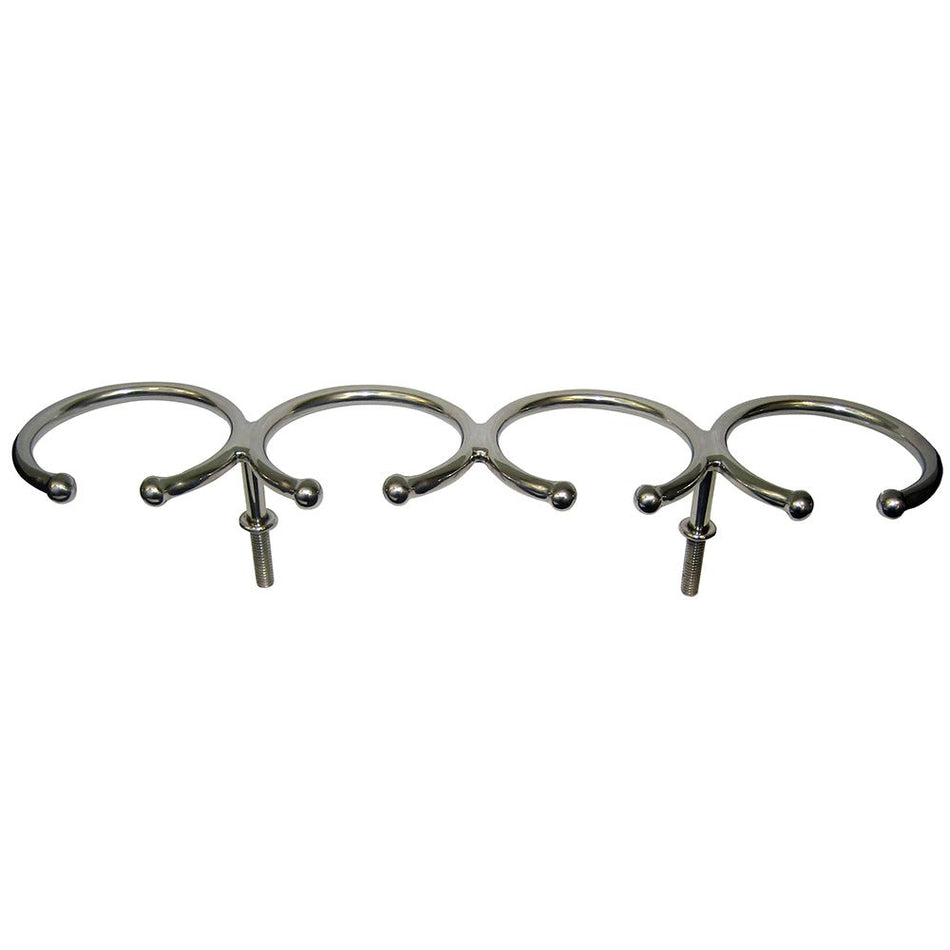 Whitecap Top Mount Ring SS Cup Holder - 4 - Drink - Stud Mount - Get Tight Gear