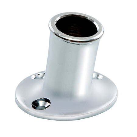 Whitecap Top - Mounted Flag Pole Socket CP/Brass - 3/4" ID - Get Tight Gear